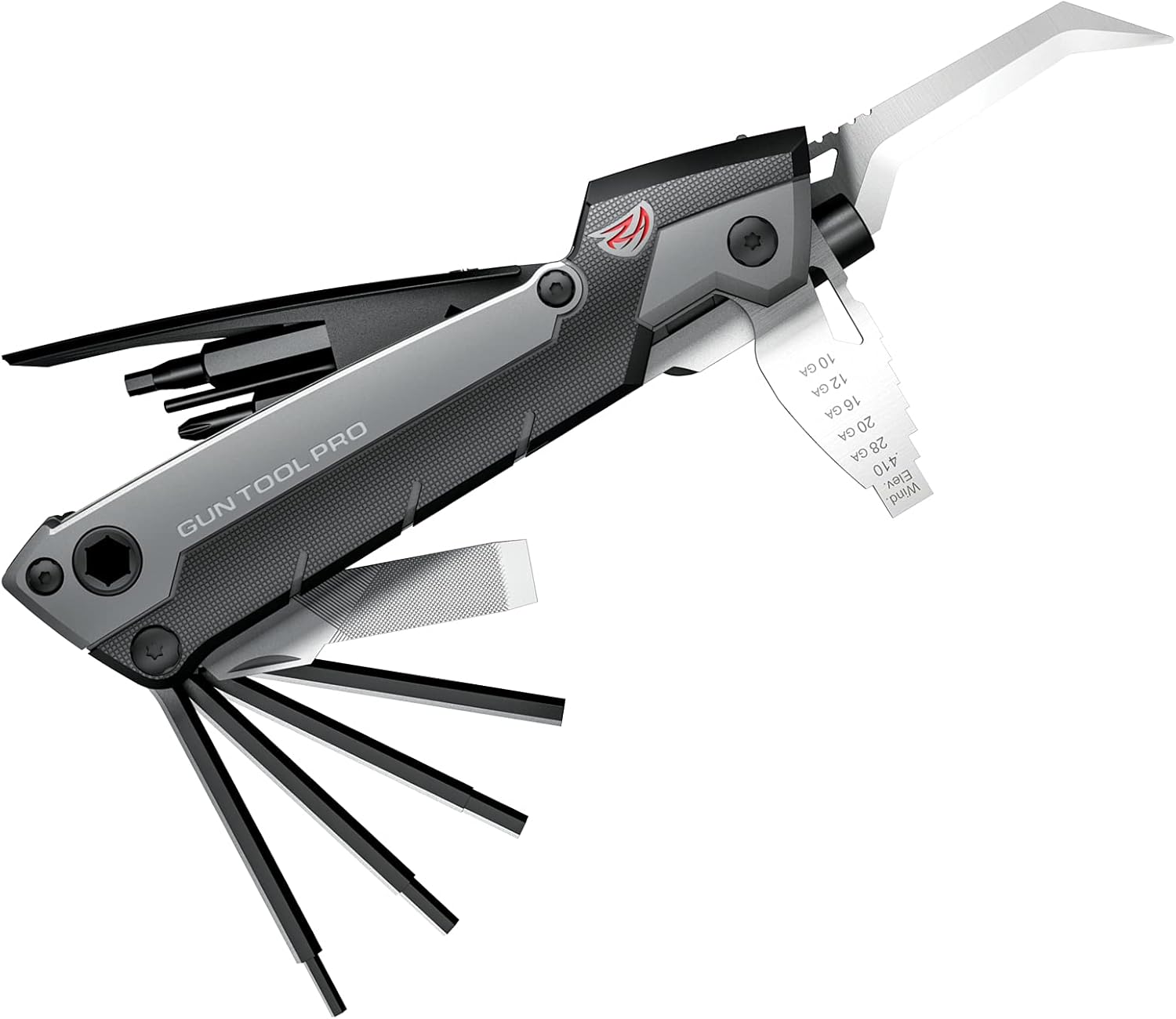 Real Avid Gun Tool Pro, 30-in-1 Gun Multitool for Shotgun & Rifles | Includes Choke Wrench,Bit Driver,Screwdrivers,Allen Set