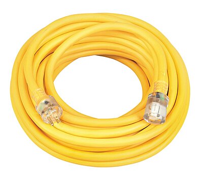 SOUTHWIRE Extra Heavy Duty 10/3 SJTW-A Extension Cord with Lighted End
