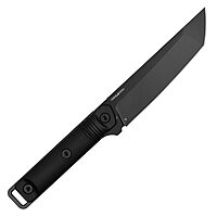 Kershaw Atreides Fixed Blade Knife, 65Mn Black Tanto Blade, Outdoor Work Knife with Sheath, Full Tang Handle