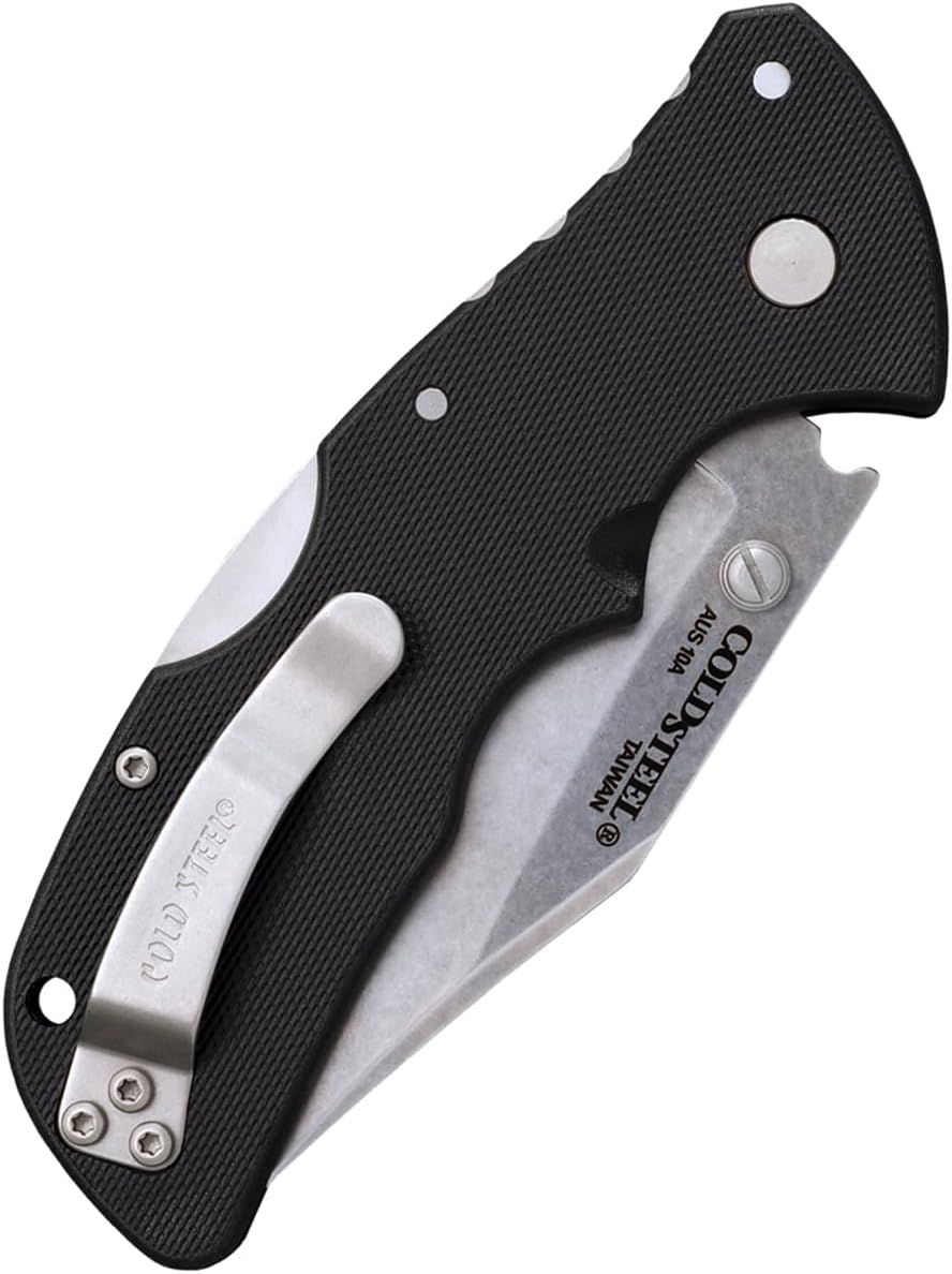 Cold Steel Mini Recon 1 3" AUS10A Folding Knife with 4" GFN Handle & Tri-Ad Lock