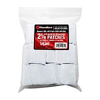 KleenBore SuperShooter Patch 38-45/410-20 2.25" Cotton 500Pk, White