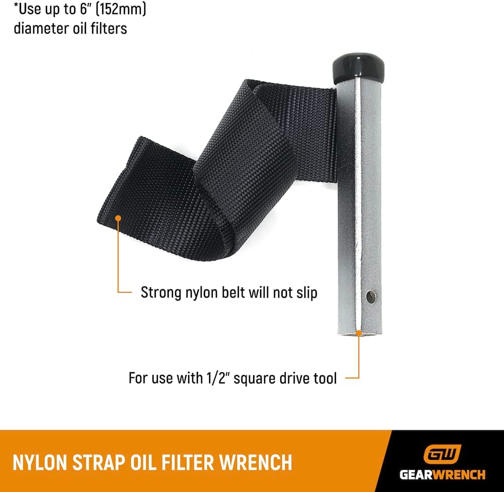 GEARWRENCH 1/2" Drive Nylon Strap Oil Filter Wrench - 3149
