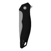 Kershaw Shoreline Folding Pocket Knife, All Purpose 3 inch Serrated Blade, Deep Carry Pocketclip, Black GFN Handle