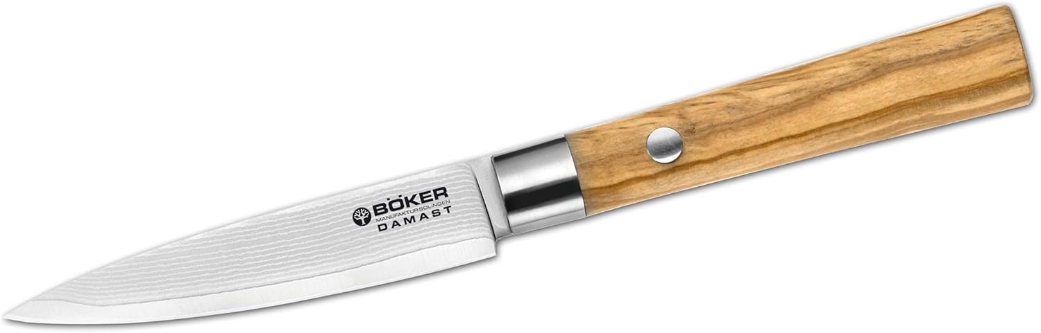 Boker Damascus Olive Kitchen Knives