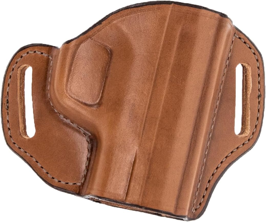 BIANCHI Model 57 Remedy Open-Top Full-Grain Leather Belt Slide Holster
