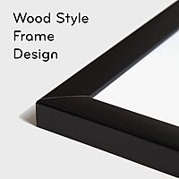 U Brands Magnetic Dry-Erase Board, 36 X 24 Inches, Black Wood Frame (311U00-01) 35"W x 23"H