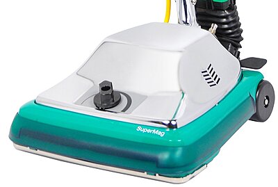 Bissell BigGreen Commercial BG101DC ProCup Comfort Grip Handle Upright Vacuum with Magnet, 870W, 12" Vacuum Width