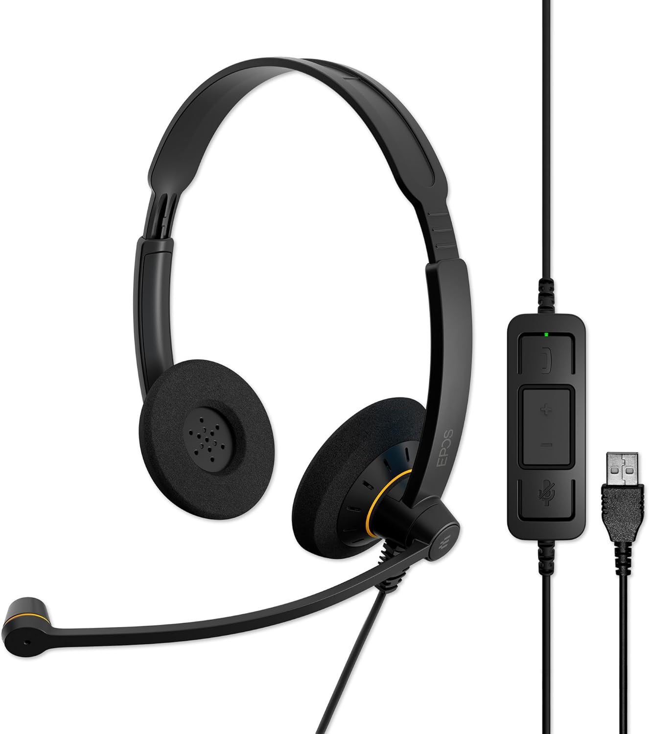 EPOS Sennheiser Consumer Audio SC 60 USB ML (504547) - Double-Sided Business Headset | For Skype for Business | with HD