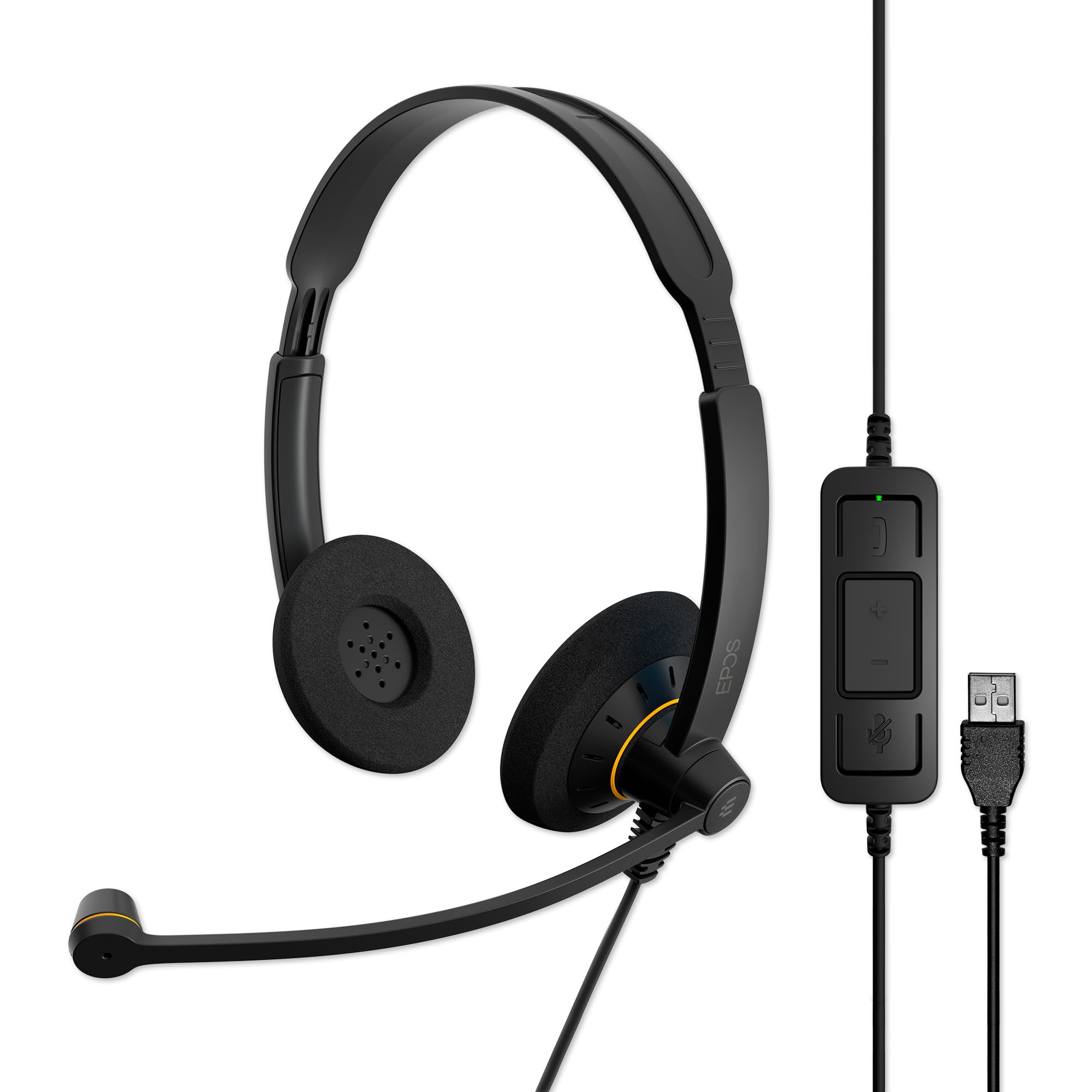 EPOS Sennheiser Consumer Audio SC 60 USB ML (504547) - Double-Sided Business Headset | For Skype for Business | with HD