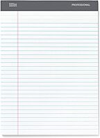 Office Depot Professional Legal Pad, 8 1/2in. x 11.75in., Legal Ruled, 50 Sheets Per Pad, White, Pack Of 8 Pads, 99528