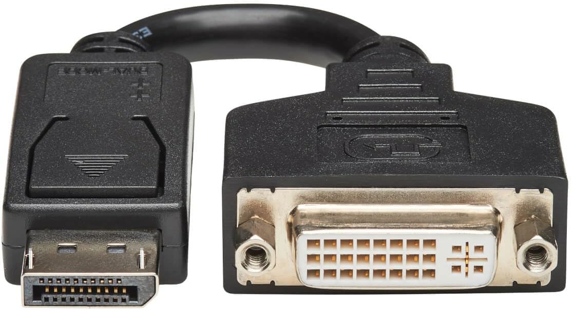 Tripp Lite DisplayPort to DVI Adapter Cable Converter Extender, Male-to-Female, 1080p @ HD Resolution