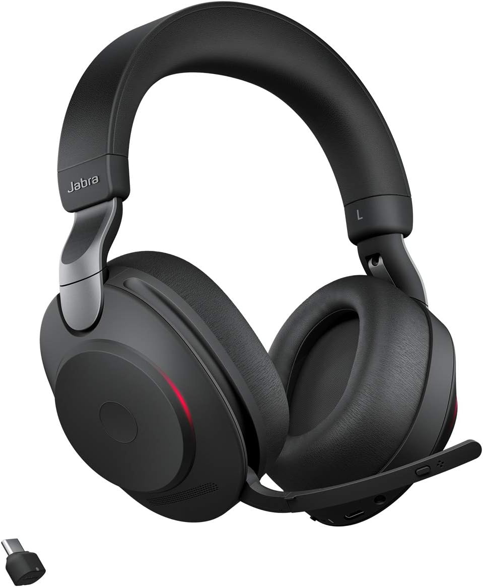 Jabra Evolve2 85 Wireless Over-Ear Headset – ANC, UC/Teams Certified