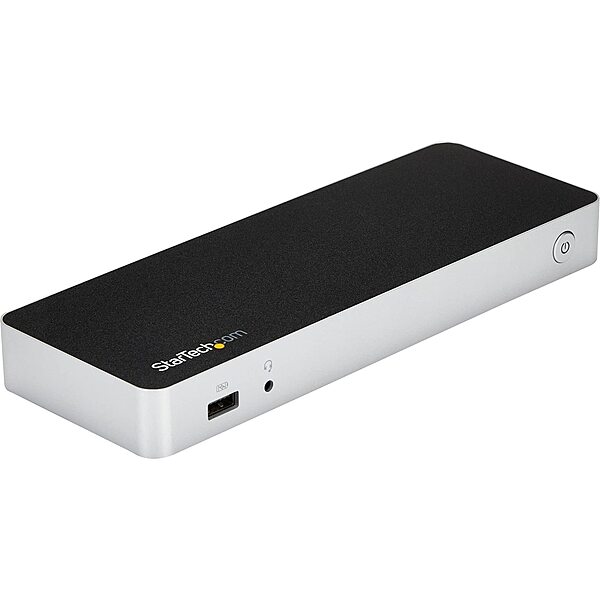 StarTech.com Dual Monitor USB C Docking Station with 60W Power Delivery for Windows Laptops - USB C to HDMI or DVI Dock