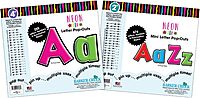Barker Creek Letter Pop-Out Set, 2" & 4" Neon, Set Includes 255 4" and 676 2" Letters, Numbers & Punctuation Marks, Multicolor Designer Letters, Office, Home, and School Décor (3502)