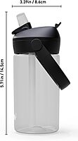 CAMELBAK Thrive Flip Straw Kids Bite Valve Water Bottle 14oz Tritan Renew