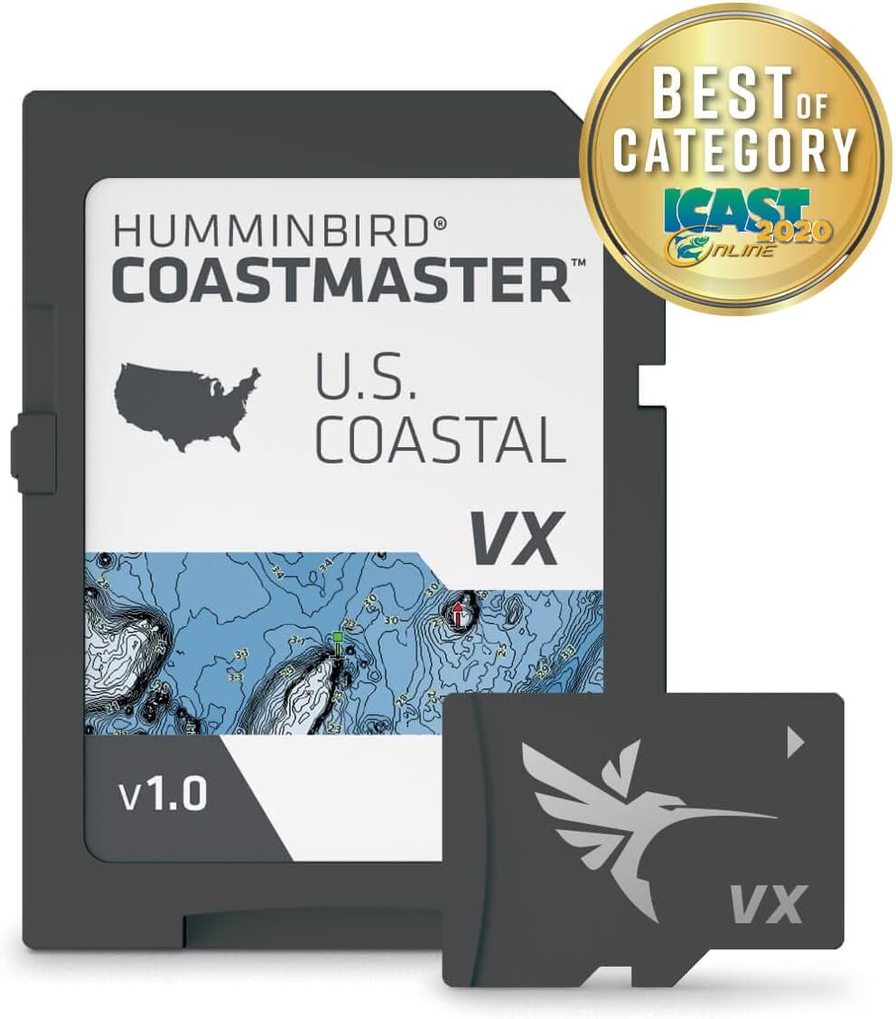 Humminbird CoastMaster U.S. Coastal V1 Map SD Card for Fish Finders Mapping