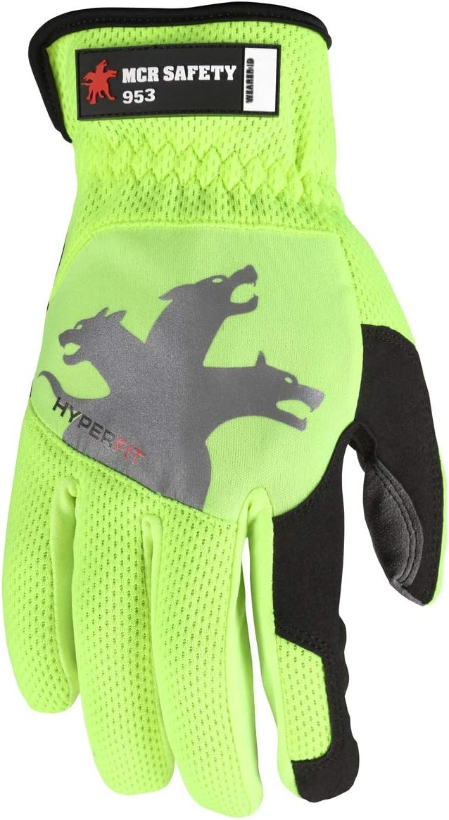 MCR SAFETY 953 Work Gloves Synthetic Leather Mechanic & Lifting