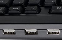 Adesso AKB-132HB Multimedia Desktop Keyboard With 3-Port USB Hub