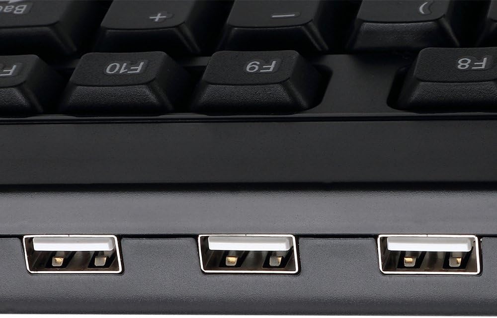 Adesso AKB-132HB Multimedia Desktop Keyboard With 3-Port USB Hub