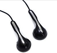 Avid Products AE-1M Disposable Stereo Black School Earbuds with Mic, Black Single
