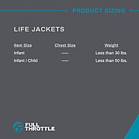 Full Throttle Infant Rapid Dry Life Vest – U.S. Coast Guard and Transport Canada Approved, fits Infants Less Than 30 pounds