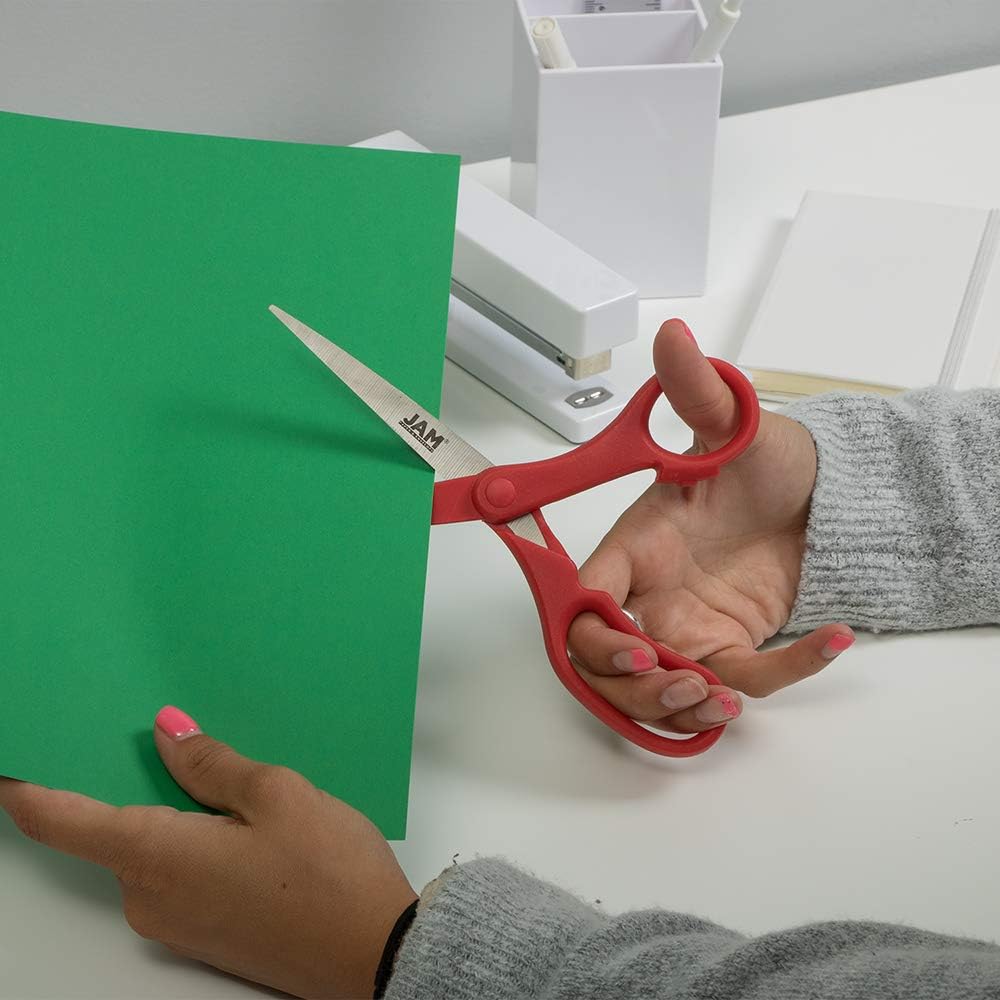 JAM PAPER Precision Scissors - 8 Inch Stainless Steel Blades