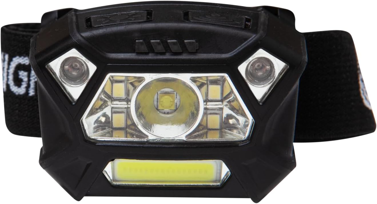 Nightstick NSP-4400B Dual-Light Headlamp w/Motion Sensing Activation - 3 AAA - Black
