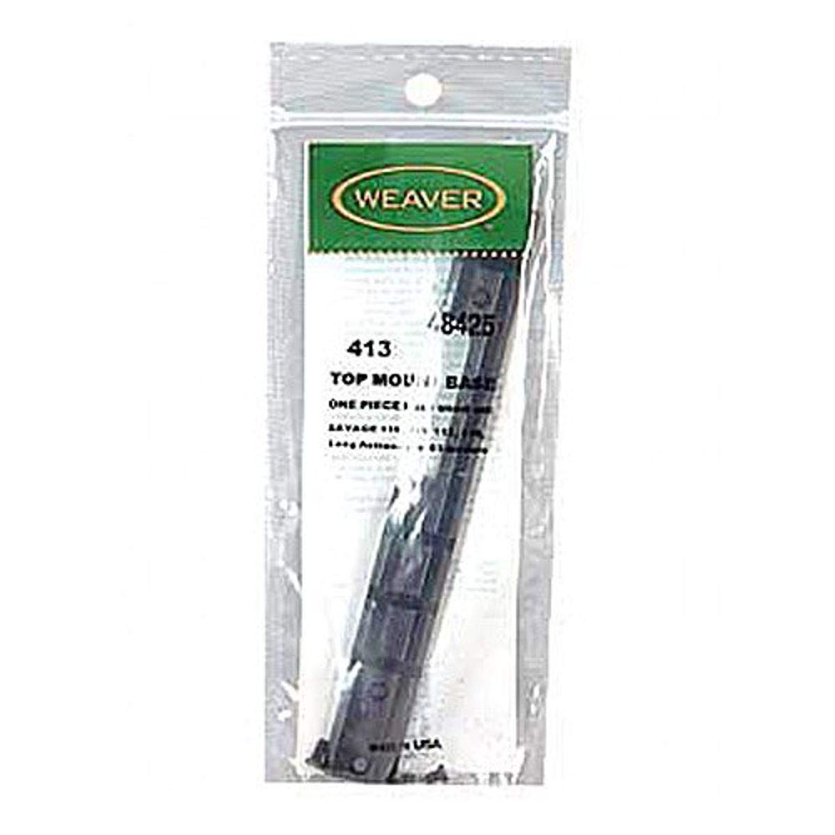 WEAVER 48425 Top Mount Base - Fits Savage LA 110/112/116, Black