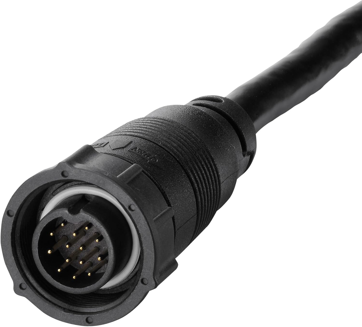 Humminbird XM 14 HW MSI T Transom Transducer for SOLIX with MEGA Side/Down Imaging+ and Dual Spectrum CHIRP Sonar, w/ Temp