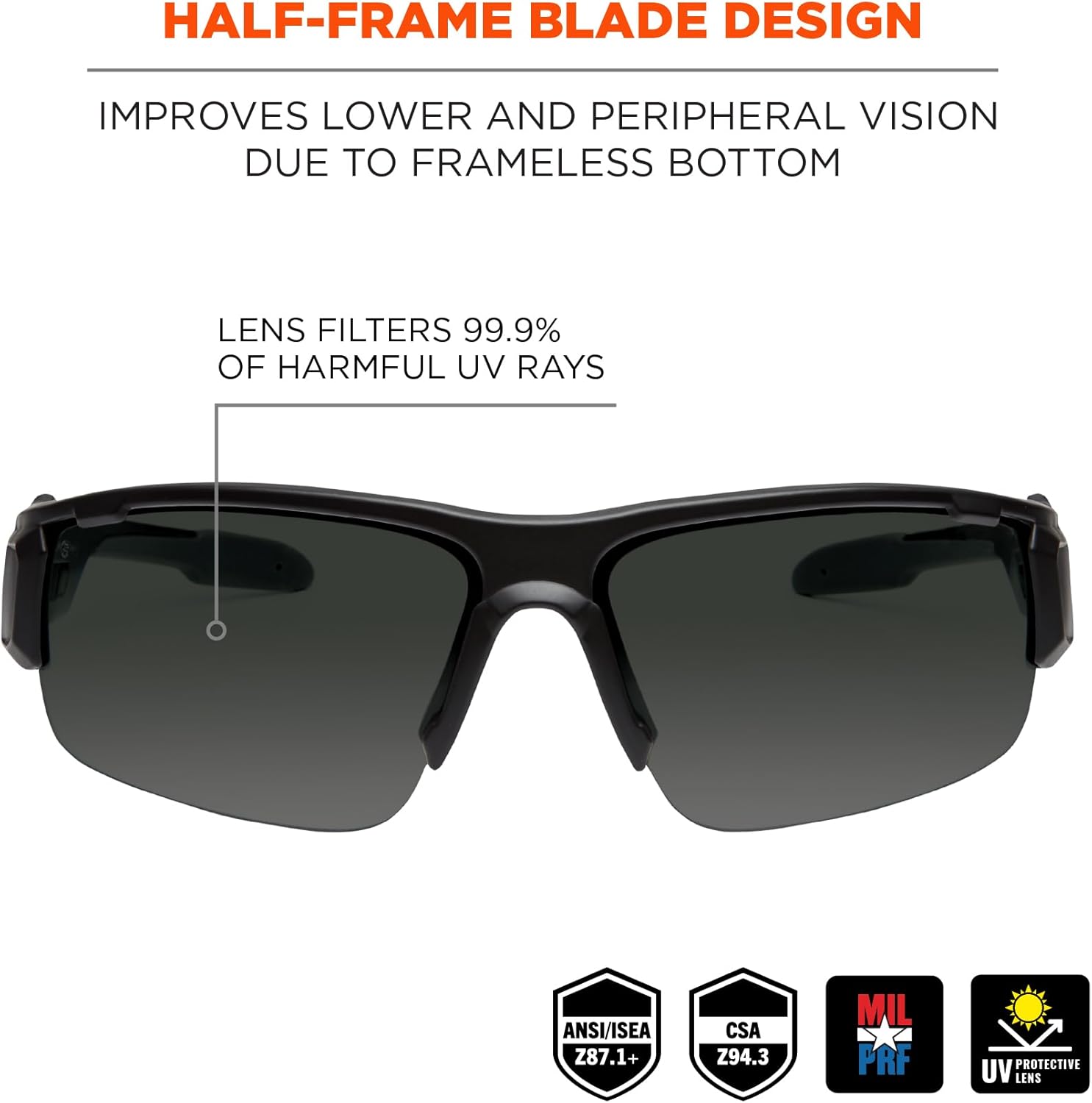 Ergodyne Skullerz DAGR Polarized Safety Sunglasses