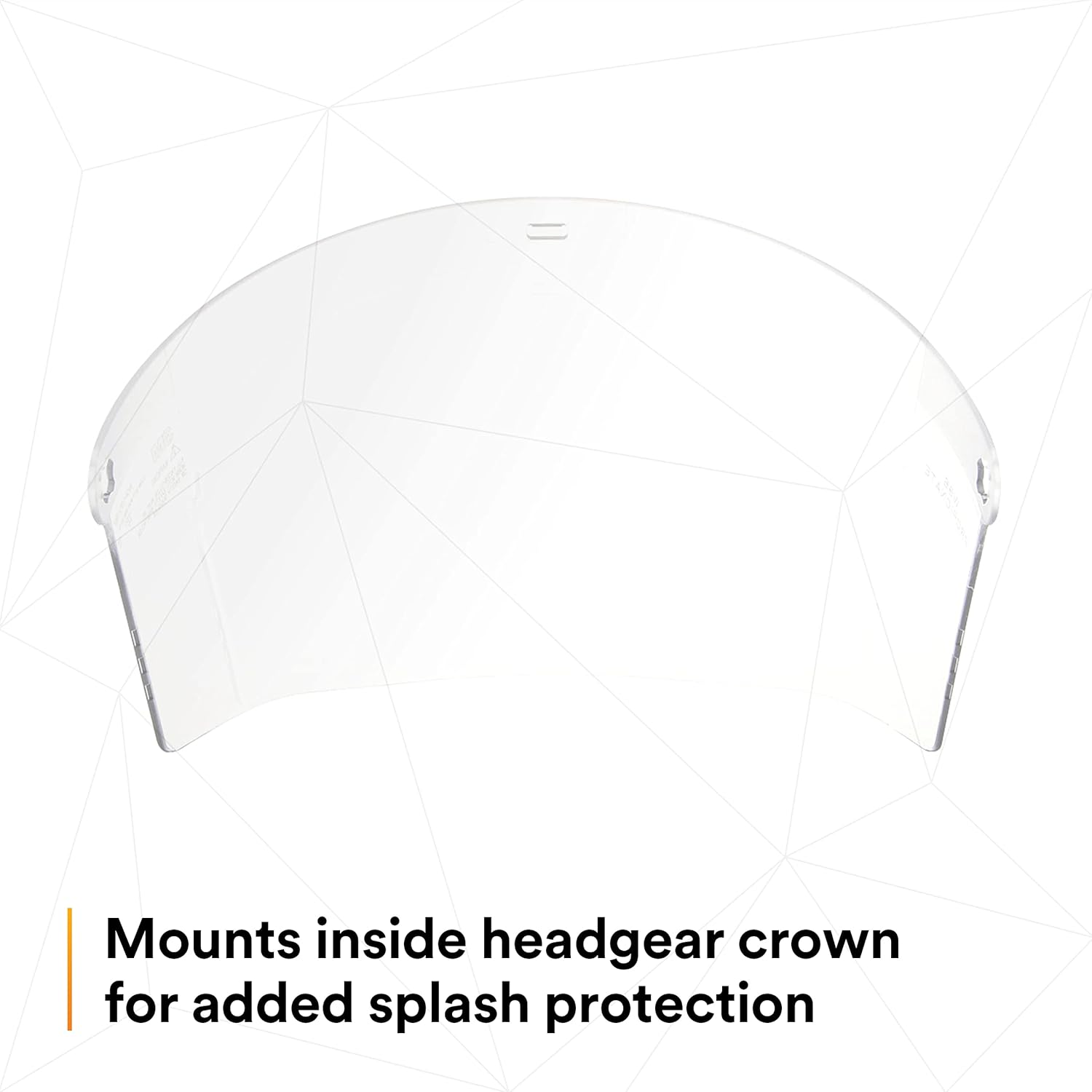 3M Clear Propionate Faceshield W96, Pack of 10, 82700-00000, Molded