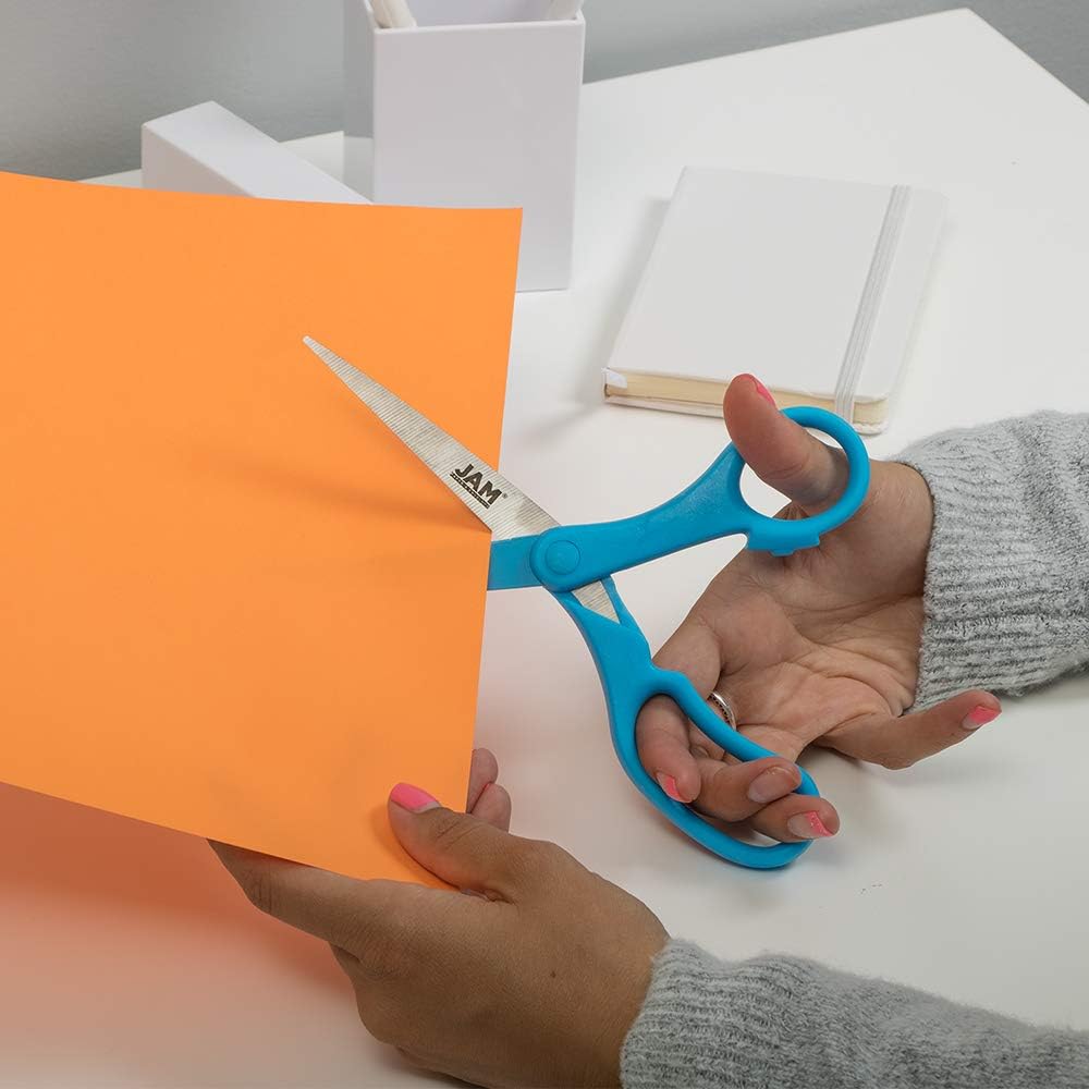 JAM PAPER Precision Scissors - 8 Inch Stainless Steel Blades