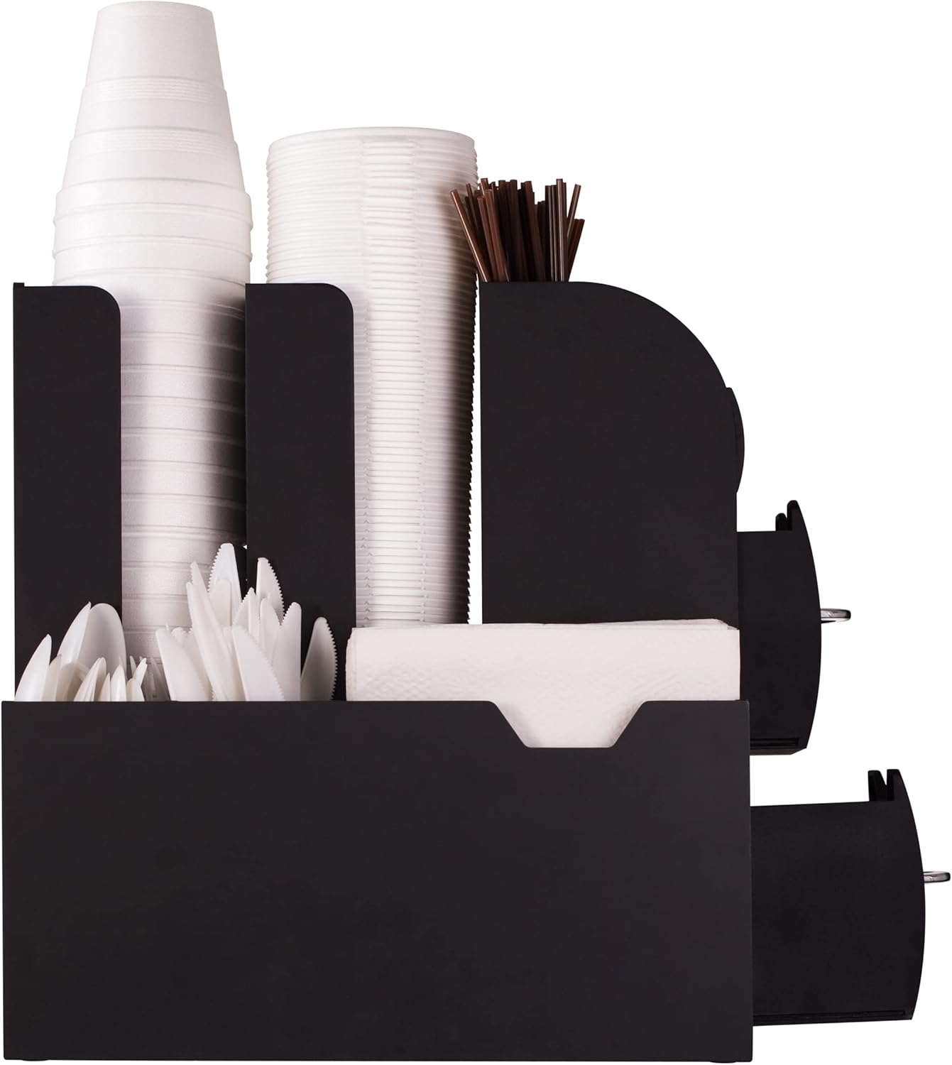 MIND READER Cup and Condiment Station Countertop Organizer