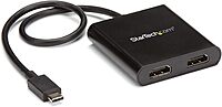 StarTech.com USB-C to Dual HDMI Adapter, USB Type-C Multi-Monitor MST Hub
