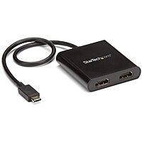 StarTech.com USB-C to Dual HDMI Adapter, USB Type-C Multi-Monitor MST Hub
