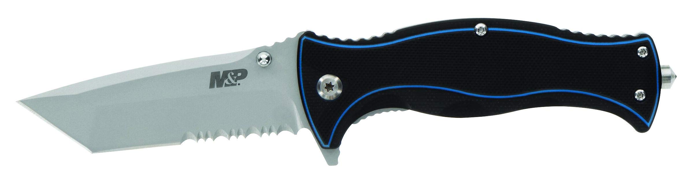 Smith & Wesson M&P Officer 7.25in High Carbon S.S. Ultra Glide Folding Knife with 3.25in Tanto Blade and G10 Handle