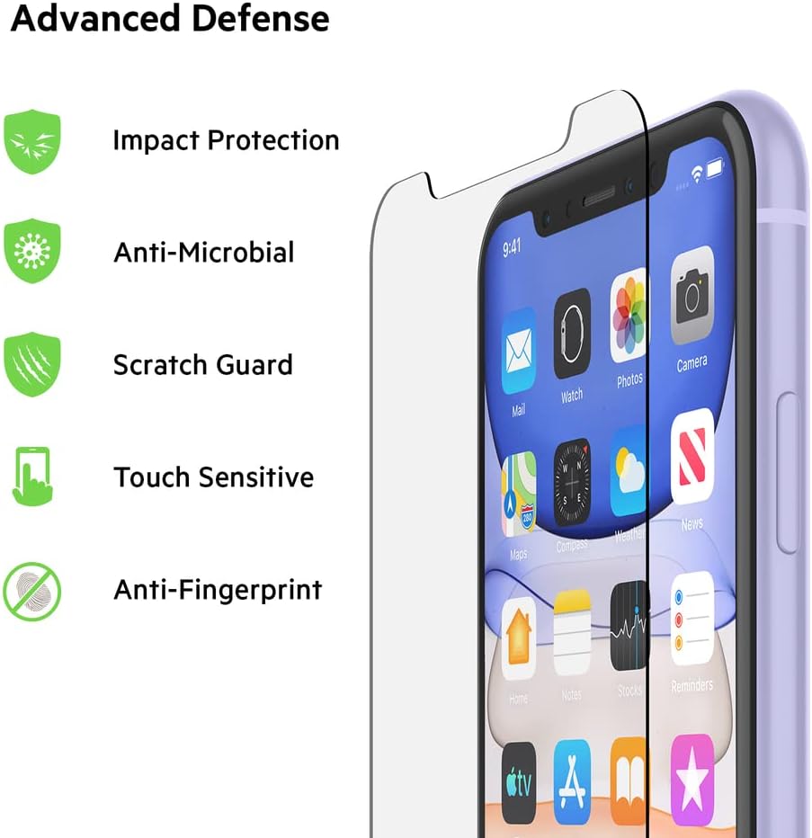Belkin SCREENFORCE TemperedGlass Screen Protector for iPhone 11 / iPhone XR