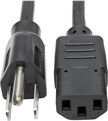 TRIPP LITE Computer Power Cord NEMA 5-15P to IEC-320-C13