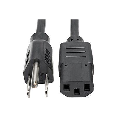 TRIPP LITE Computer Power Cord NEMA 5-15P to IEC-320-C13