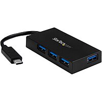 StarTech.com 4 Port USB C Hub - C to 4x A - USB 3.0 Hub - 4 Port USB Hub with Power Adapter - USB C to USB Adapter