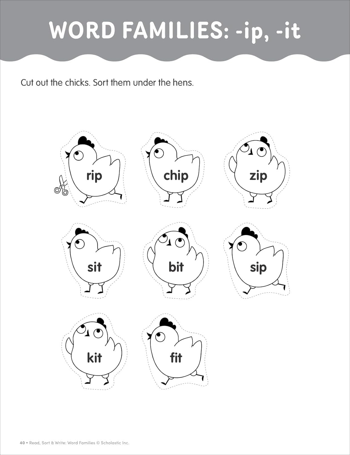 Read, Sort & Write: Word Families: Fun, Reproducible Activities With Writing Pages That Build Essential Skills
