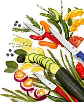 Spyderco Lightweight Kitchen Utility Knife with MBS-26 Stainless Steel Blade and Polypropylene Handle