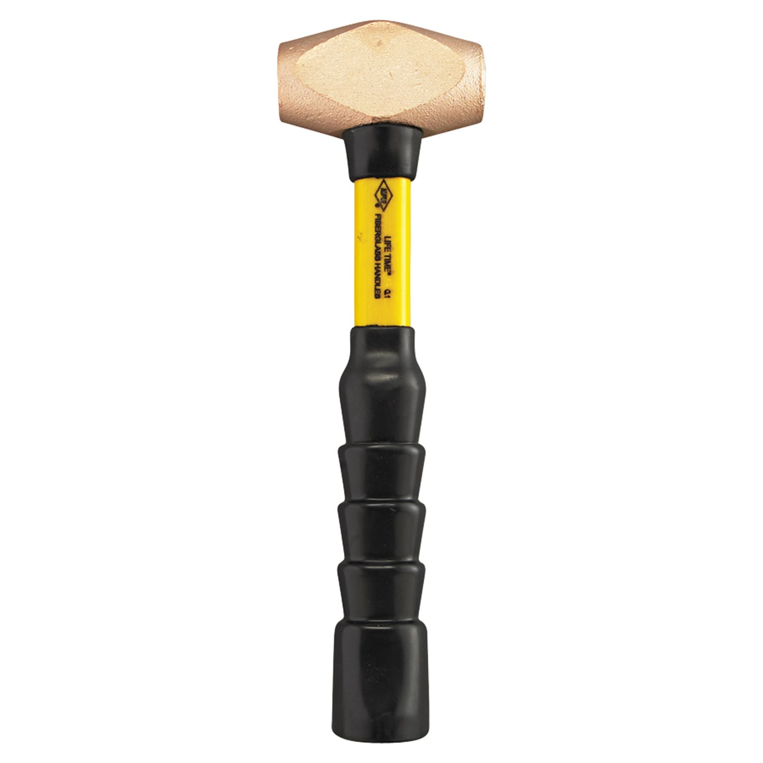 Nupla 30-025 Brass Sledge Hammers, 2 1/2 lb., SG Grip Handle, Yellow