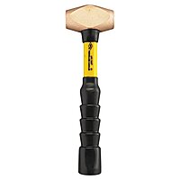 Nupla 30-025 Brass Sledge Hammers, 2 1/2 lb., SG Grip Handle, Yellow
