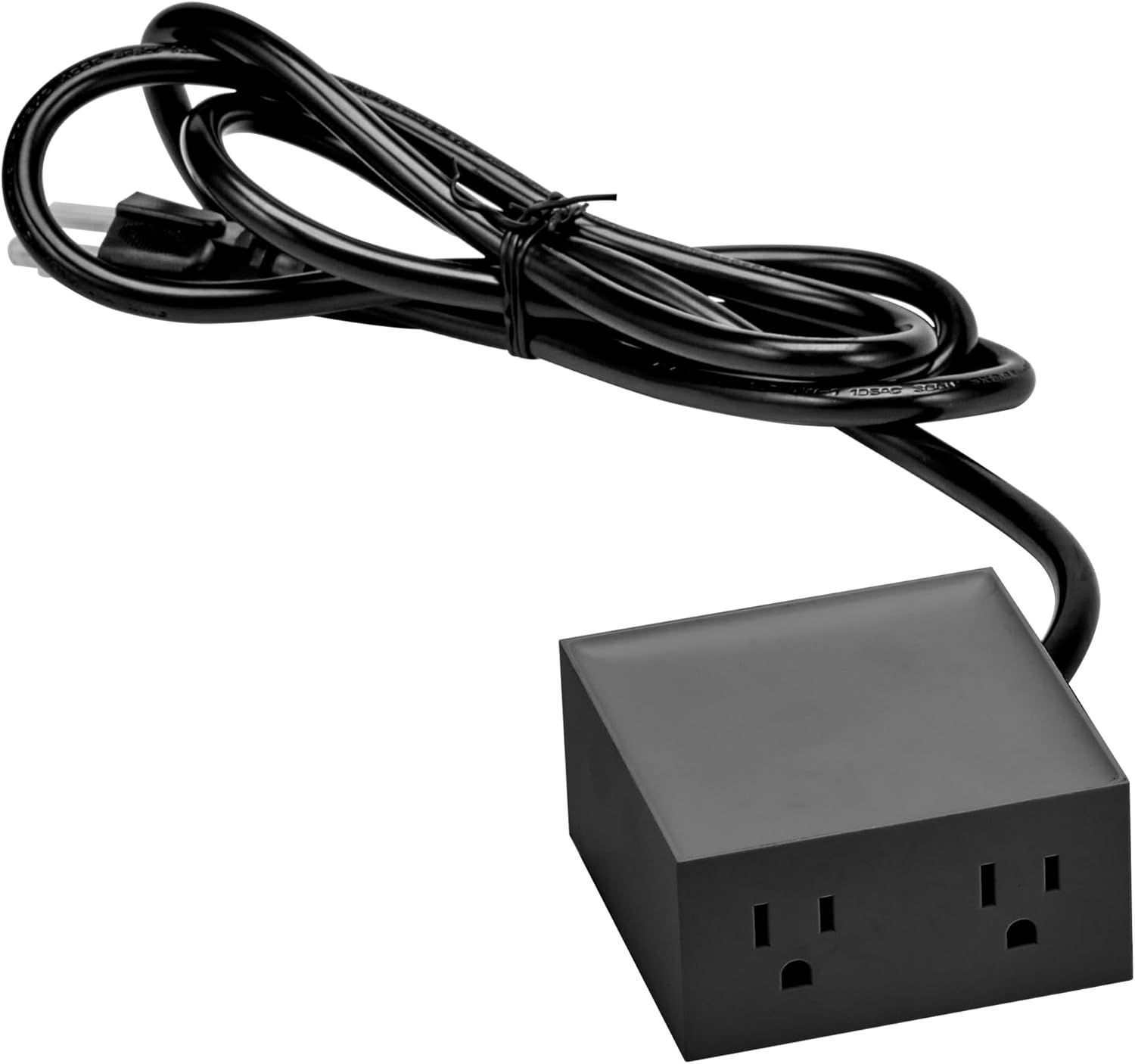 Bostitch Office Konnect Power Hub, Two Outlets Charging Station for Desktop, Shallow Tray Top, Black