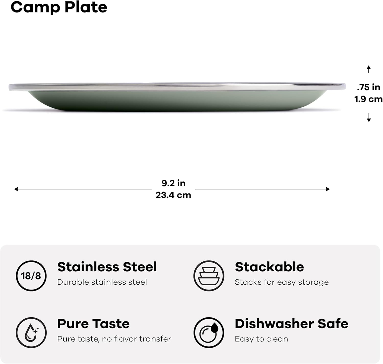 Hydro Flask Camp - Camping Outdoor Kitchen Insulated Dinnerware Cookware Plate Birch