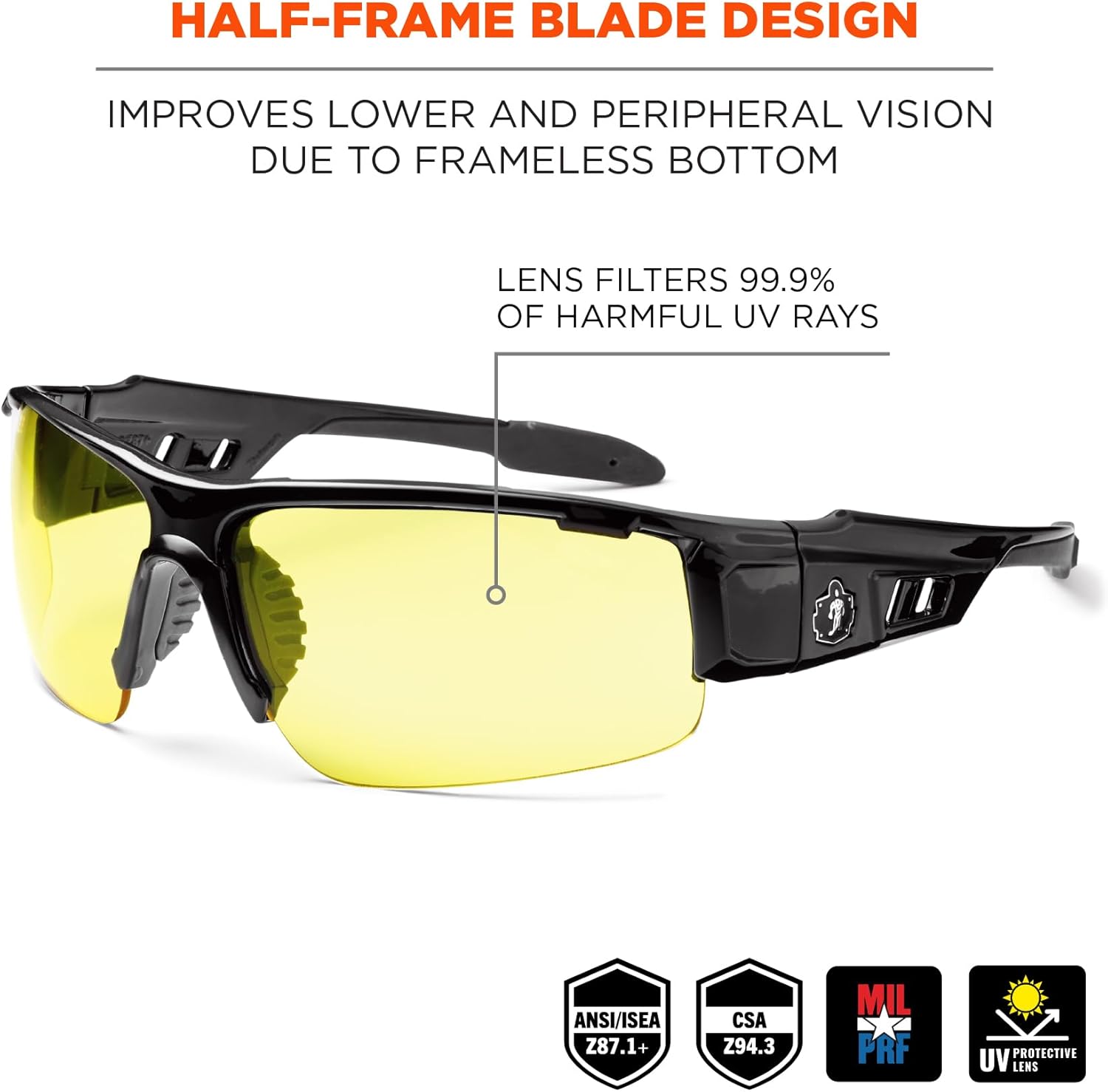 ERGODYNE Skullerz DAGR Safety Glasses