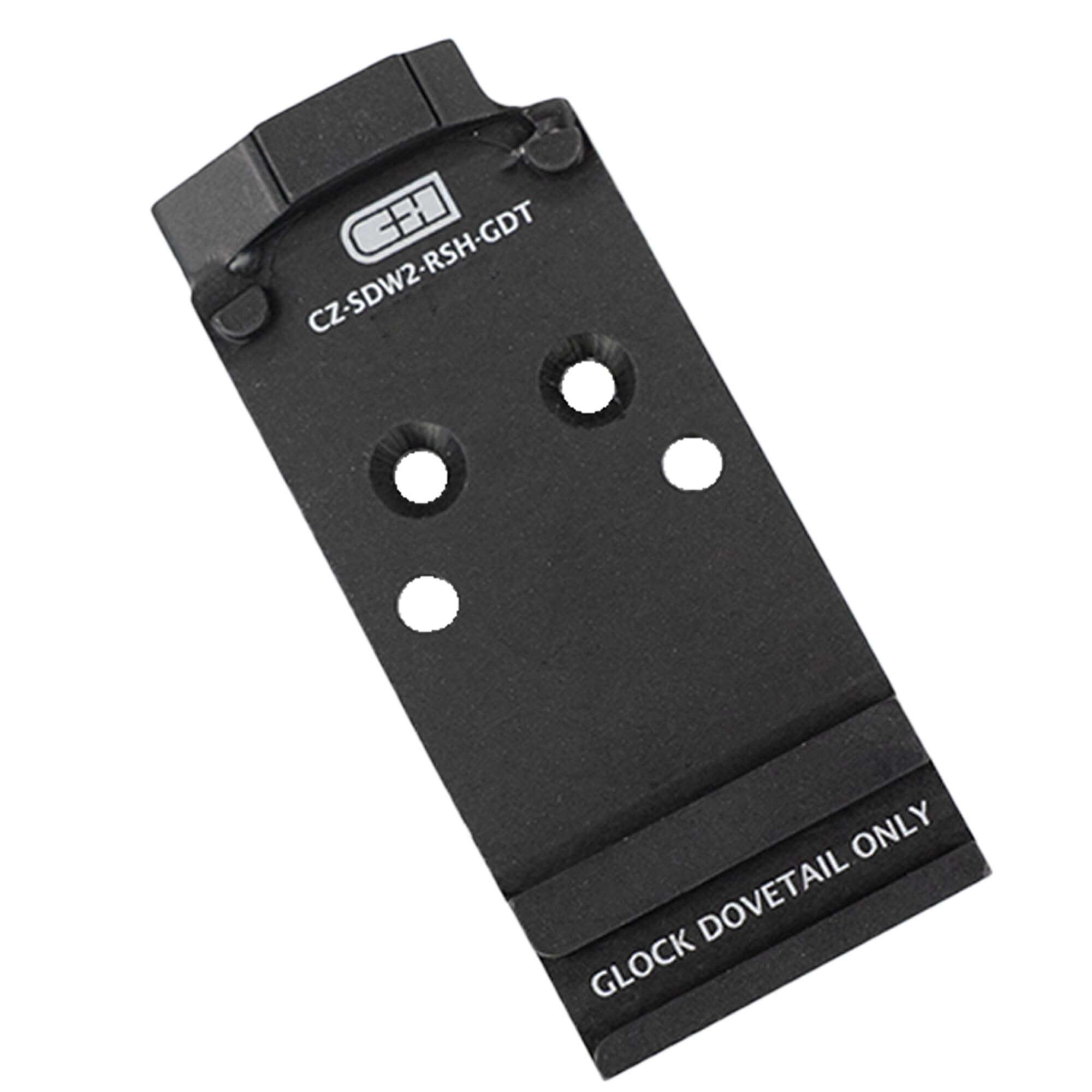 C+H Precision Red Dot Mounting Plate | Compatible with CZ Shadow 2 Optics Ready Models and Compatible with Trijicon RMR/SRO