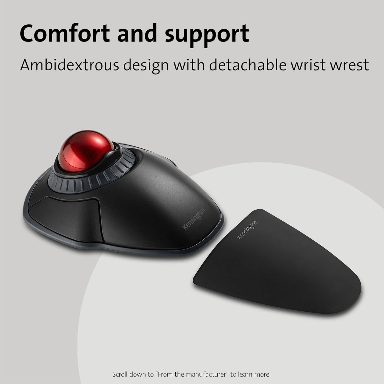 KENSINGTON Orbit Wireless Trackball with Scroll Ring