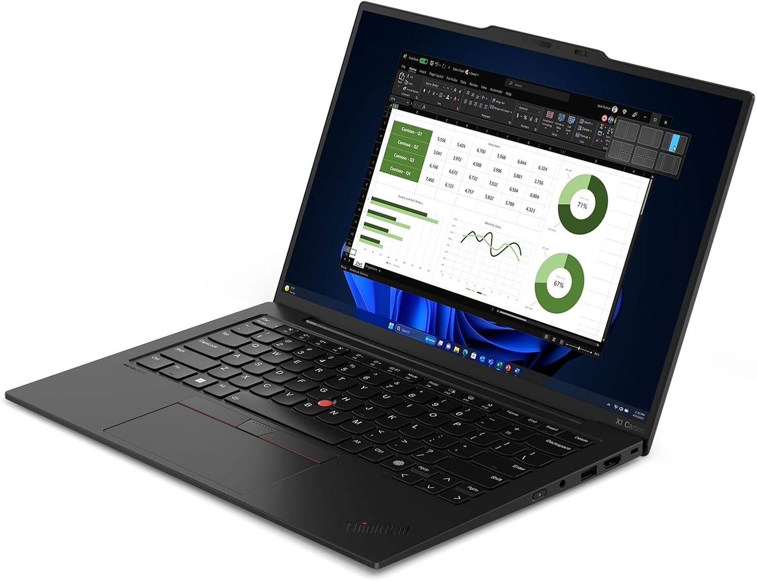 Lenovo ThinkPad X1 Carbon Gen 12 21KC00B1US 14" Touchscreen Notebook - WUXGA - Intel Core Ultra 7 165U - vPro Technology